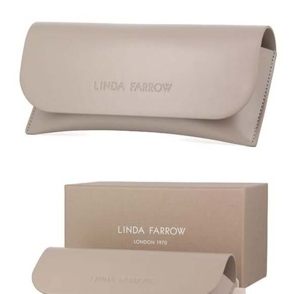 New LINDA FARROW Brady Black Square LFL1501 Sun C1 Sunglasses Women - Picture 4 of 4